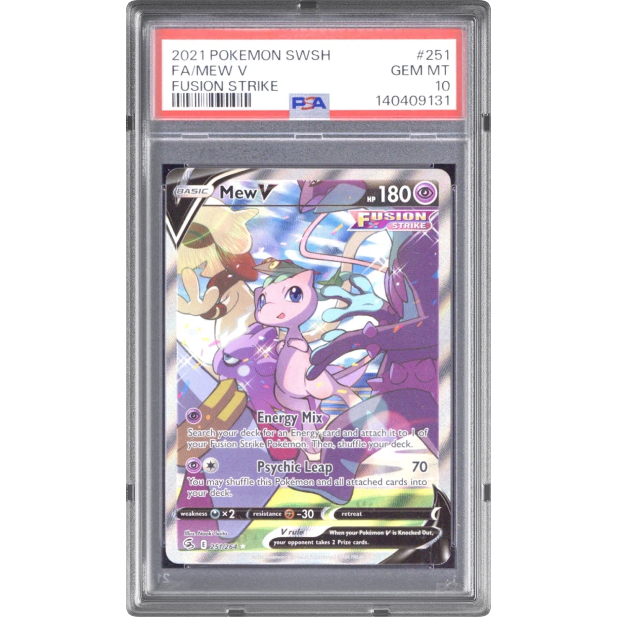 Mew V card artwork
