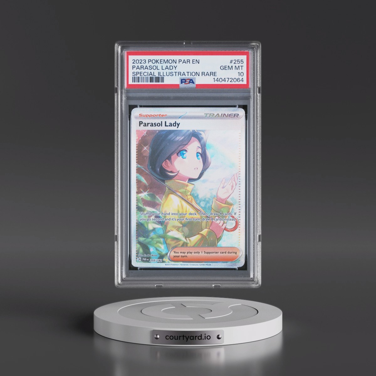 2023 Pokémon Par EN-Paradox Rift #255 Parasol Lady - Special Illustration Rare (PSA 10 GEM MINT)