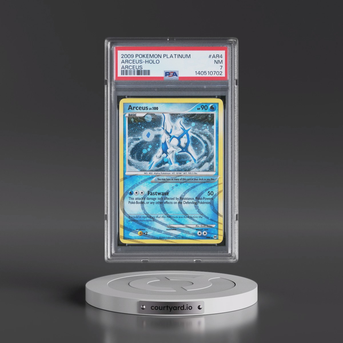 2009 Pokémon Platinum Arceus #AR4 Arceus - Holo (PSA 7 NM)