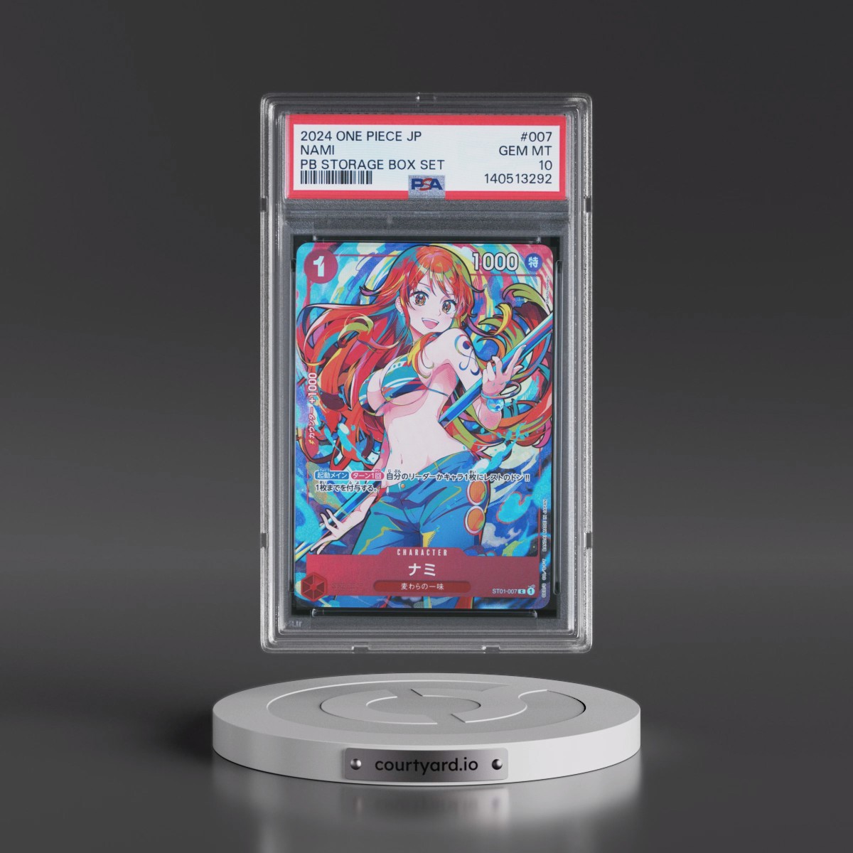 2024 One Piece Japanese Premium Booster -One Piece Card the Best- Storage Box Set #007 Nami (PSA 10 GEM MINT)