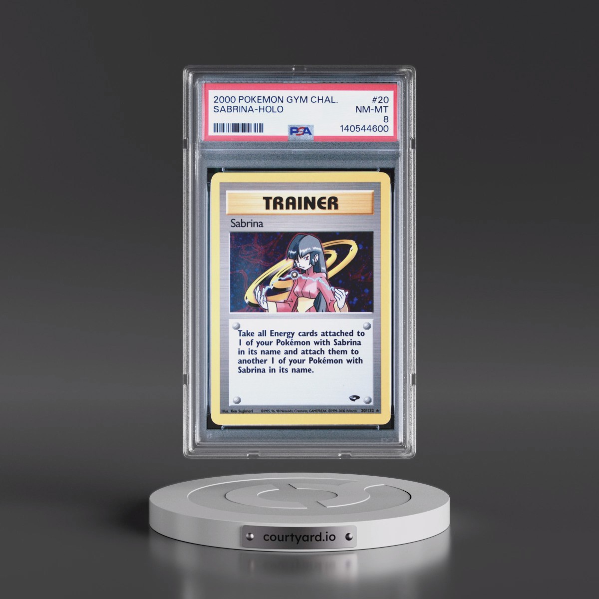 2000 Pokémon Gym Challenge #20 Sabrina - Holo (PSA 8 NM-MT)