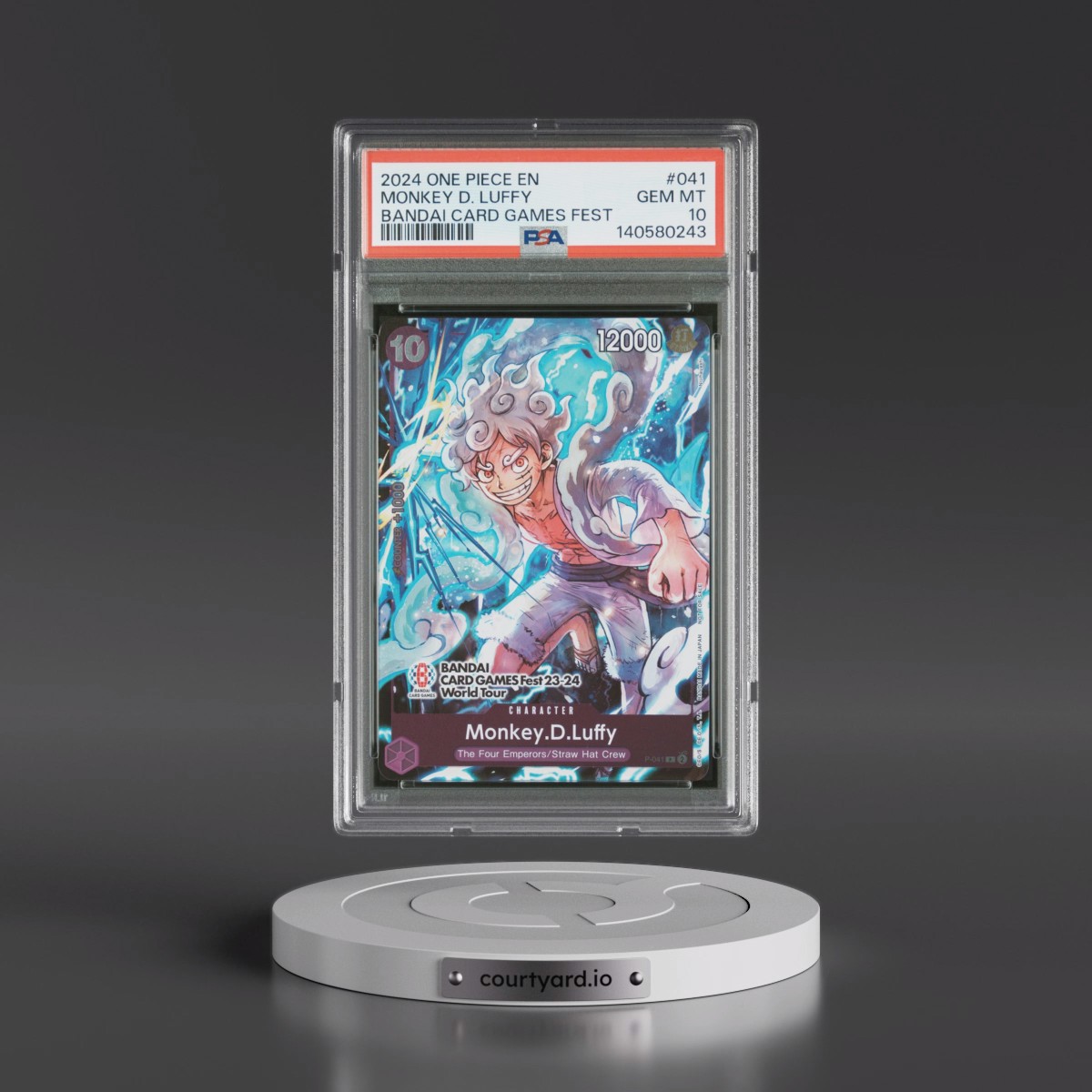 2024 One Piece Promos #041 Monkey D. Luffy - Bandai Card Games Fest (PSA 10 GEM MINT)