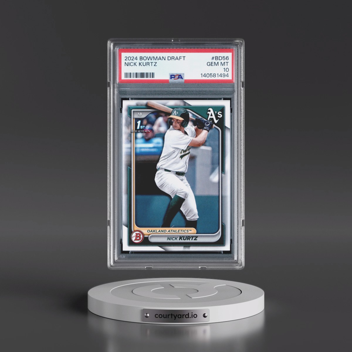 2024 Bowman Draft #BD56 Nick Kurtz (PSA 10 GEM MINT)