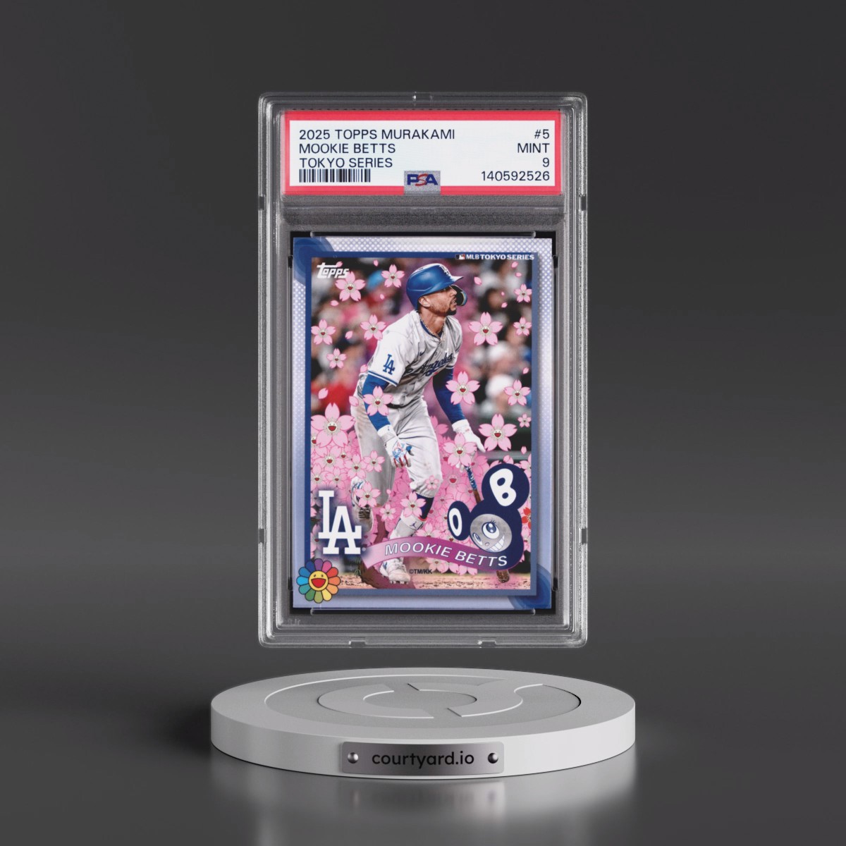 2025 Topps Takashi Murakami + MLB World Tour Tokyo Series #5 Mookie Betts (PSA 9 MINT)