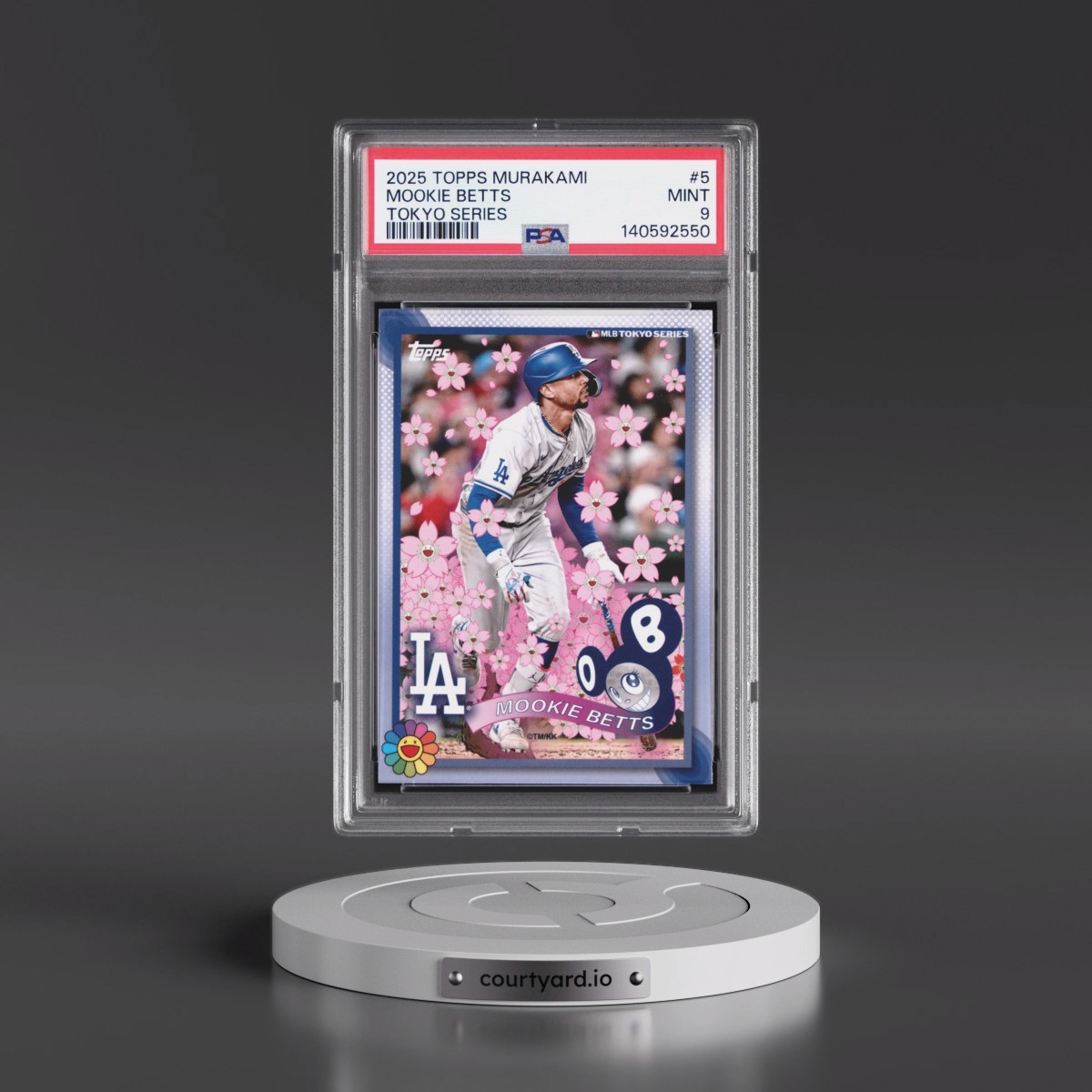 2025 Topps Takashi Murakami + MLB World Tour Tokyo Series #5 Mookie Betts (PSA 9 MINT)