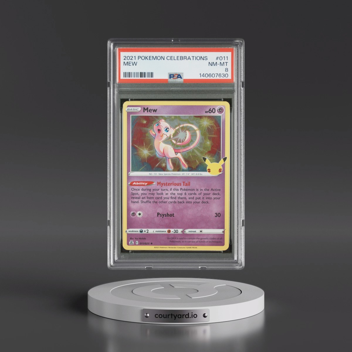 2021 Pokémon Celebrations #011 Mew (PSA 8 NM-MT)