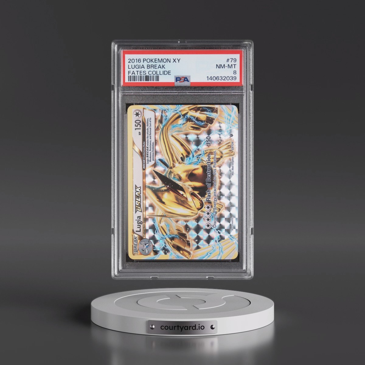 2016 Pokémon XY Fates Collide #79 Lugia Break (PSA 8 NM-MT)