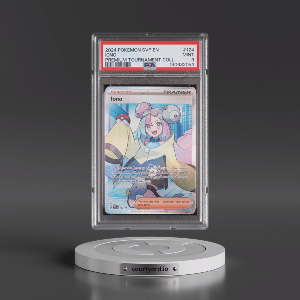 2024 Pokémon Svp EN-SV Black Star Promo #124 Iono - Iono Premium Tournament Collection (PSA 9 MINT)