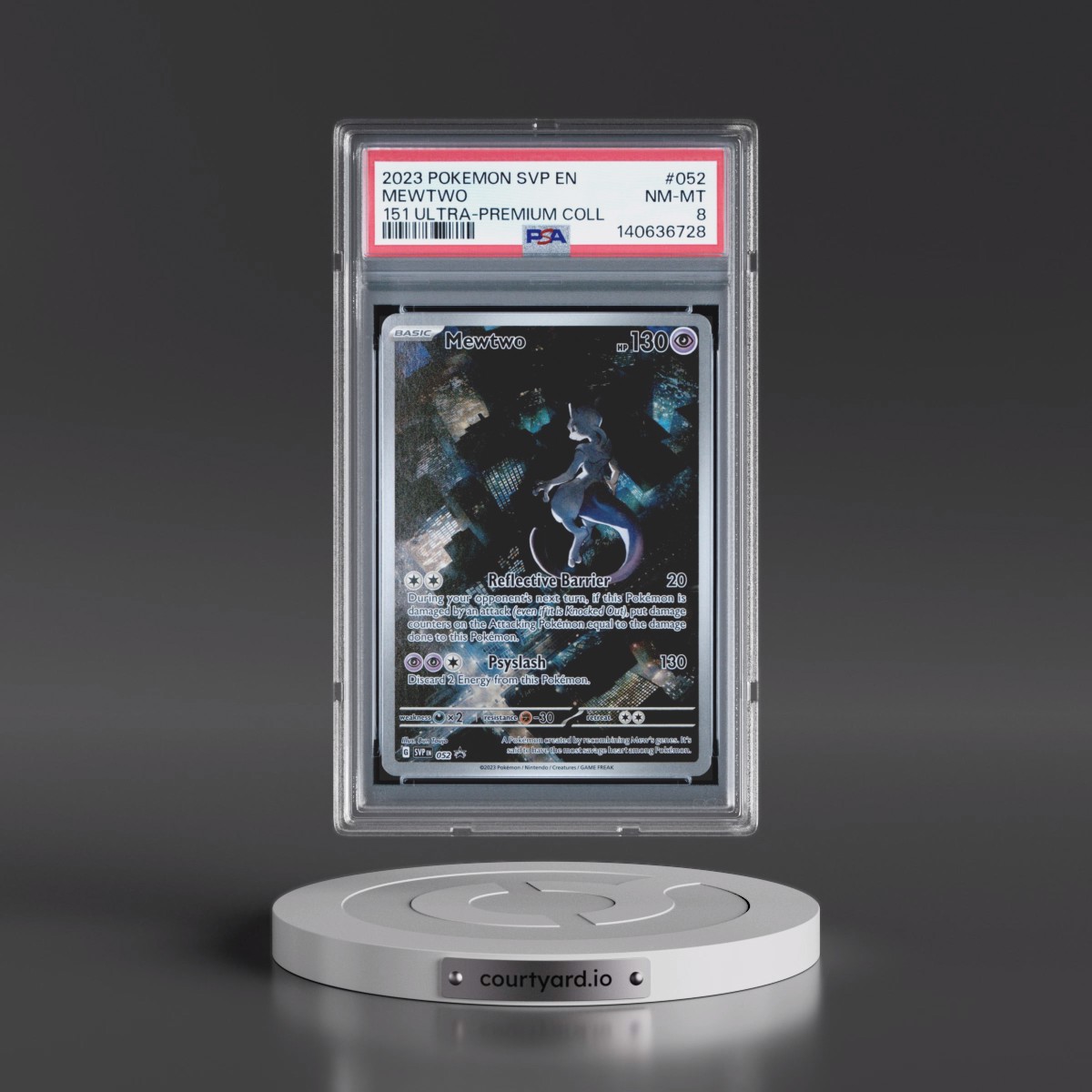 2023 Pokémon Svp EN-SV Black Star Promo #052 Mewtwo - 151 Ultra-Premium Collection (PSA 8 NM-MT)