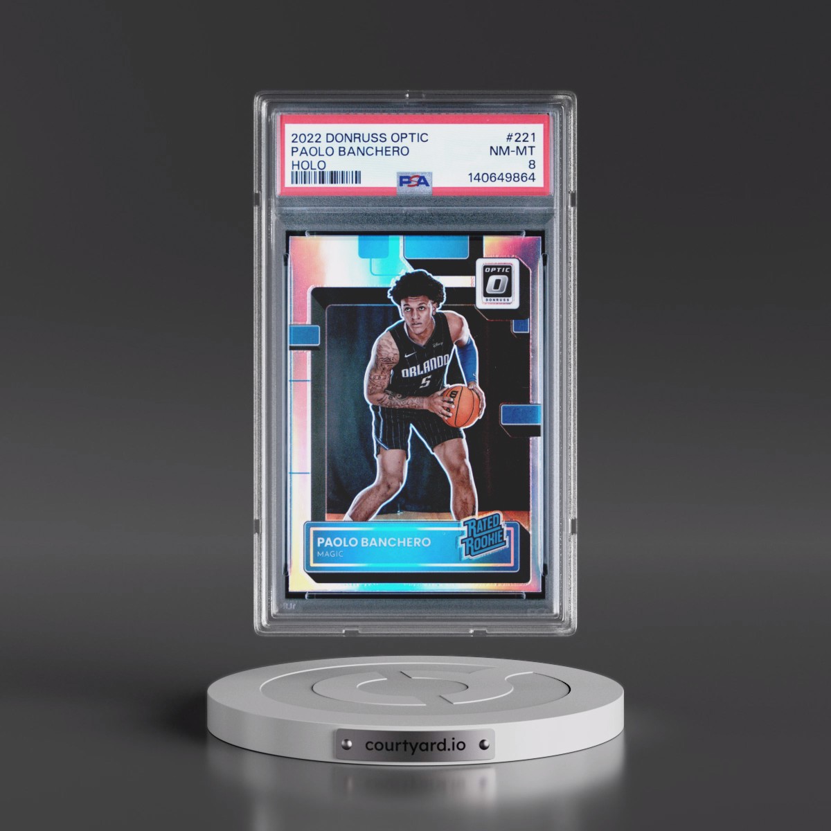 2022 Panini Donruss Optic Paolo Banchero - Holo #221 PSA 8