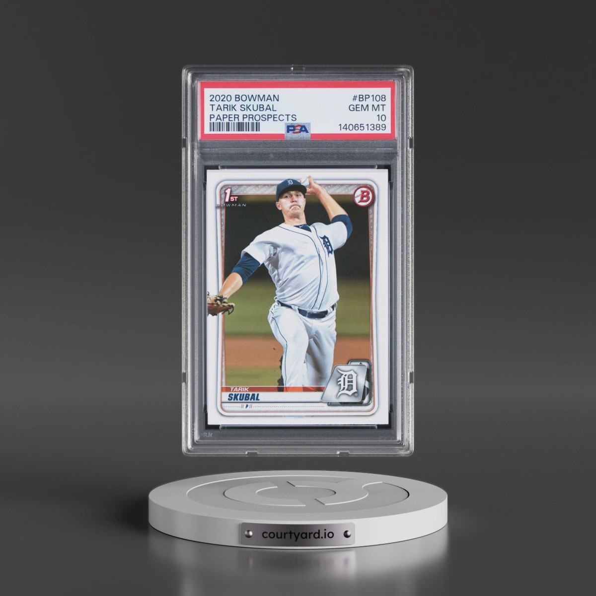 2020 Bowman Paper Prospects #BP108 Tarik Skubal (PSA 10 GEM MINT)