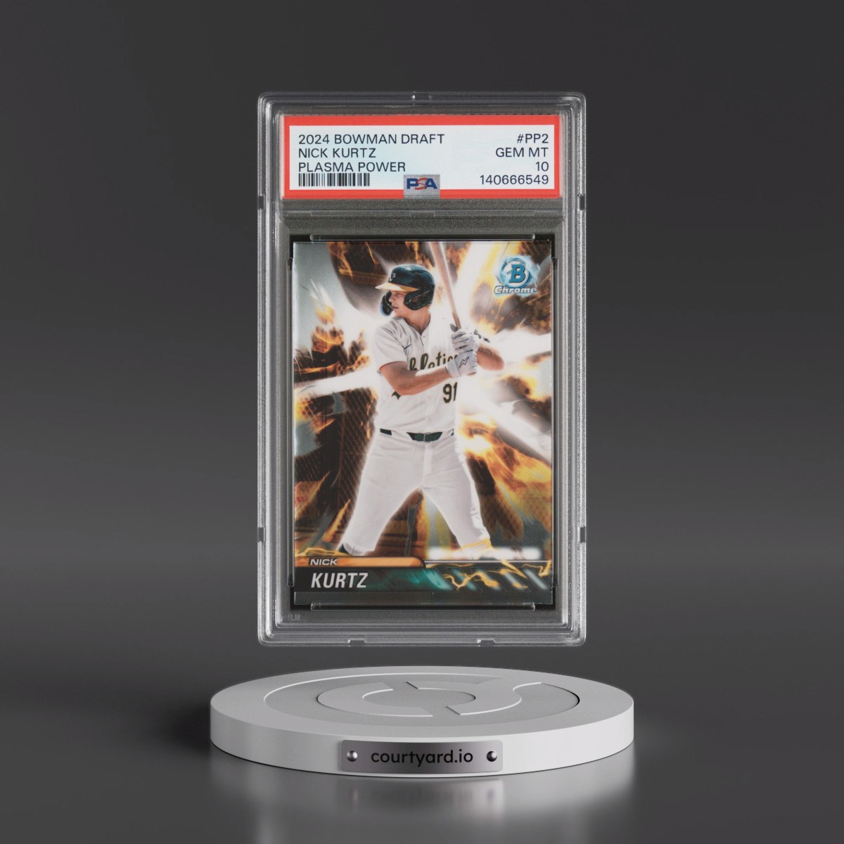2024 Bowman Draft Plasma Power #PP2 Nick Kurtz (PSA 10 GEM MINT)