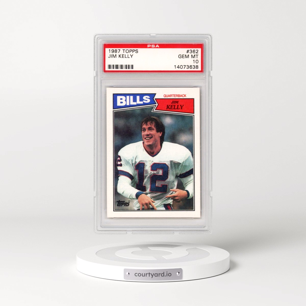 1987 Topps #362 Jim Kelly (PSA 10 GEM MINT)
