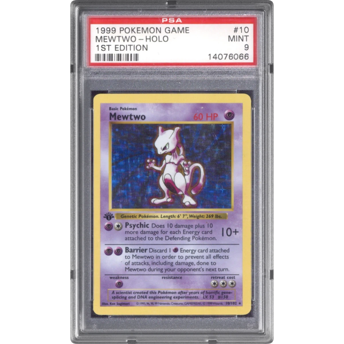 Mewtwo card artwork