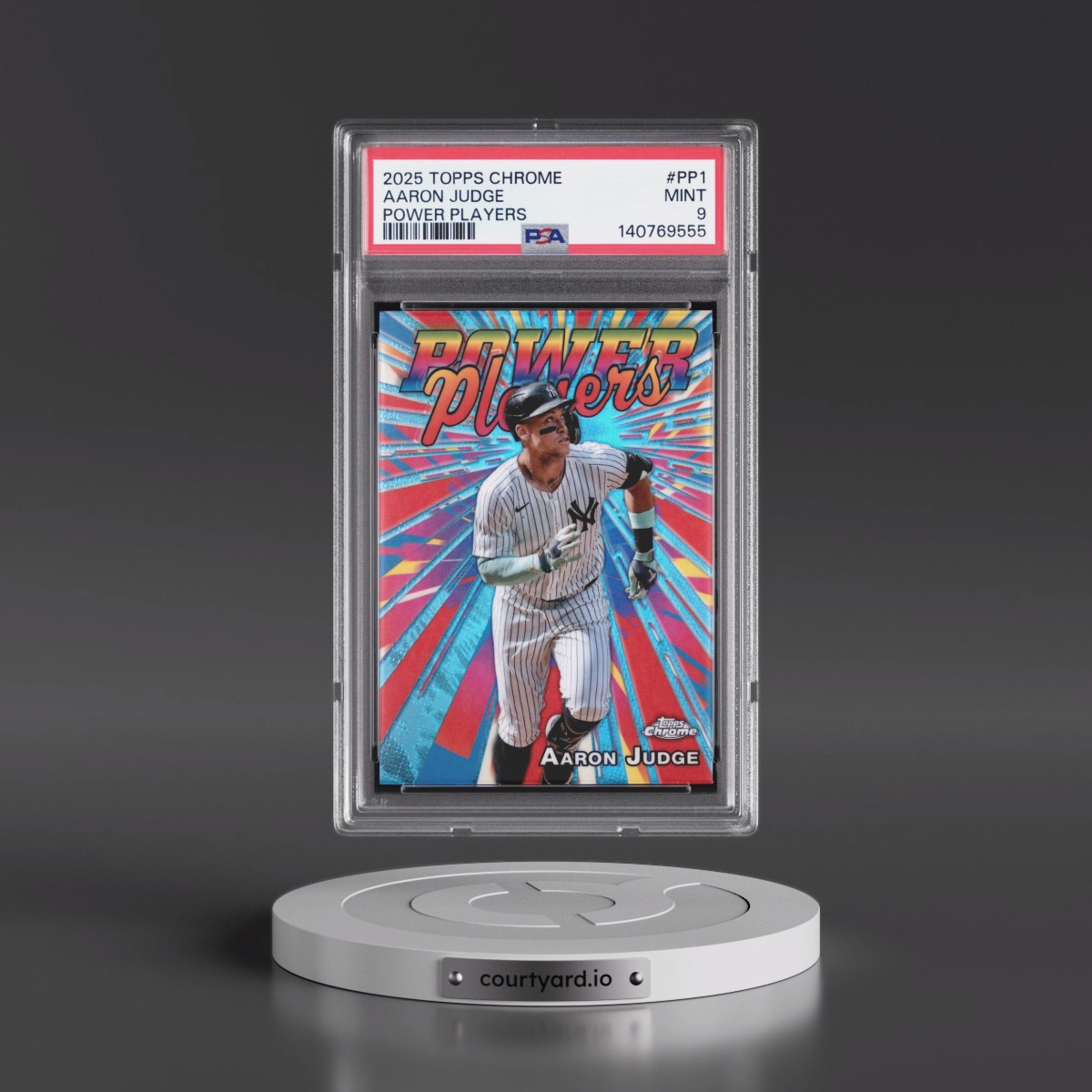 2025 Topps Chrome Power Players #PP1 Aaron Judge (PSA 9 MINT)
