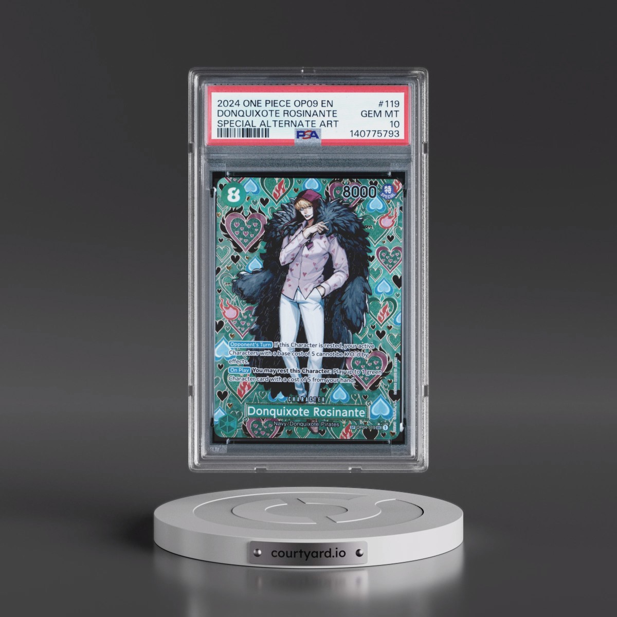 2024 One Piece OP09-Emperors in the New World #119 Donquixote Rosinante - Special Alternate Art (PSA 10 GEM MINT)