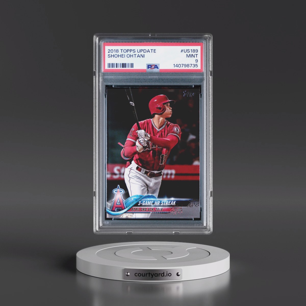 2018 Topps Update #US189 Shohei Ohtani (PSA 9 MINT)