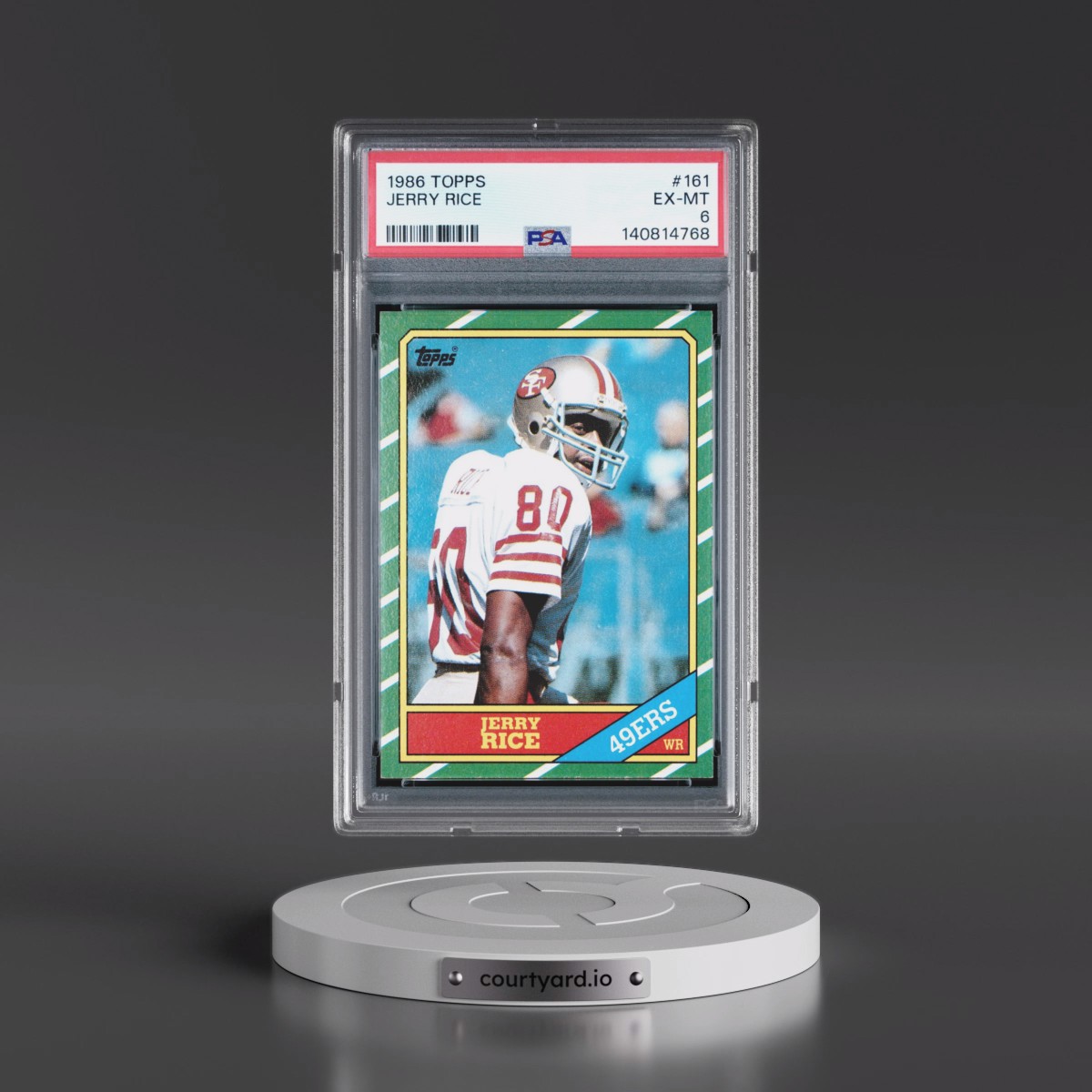 1986 Topps #161 Jerry Rice (PSA 6 EX-MT)