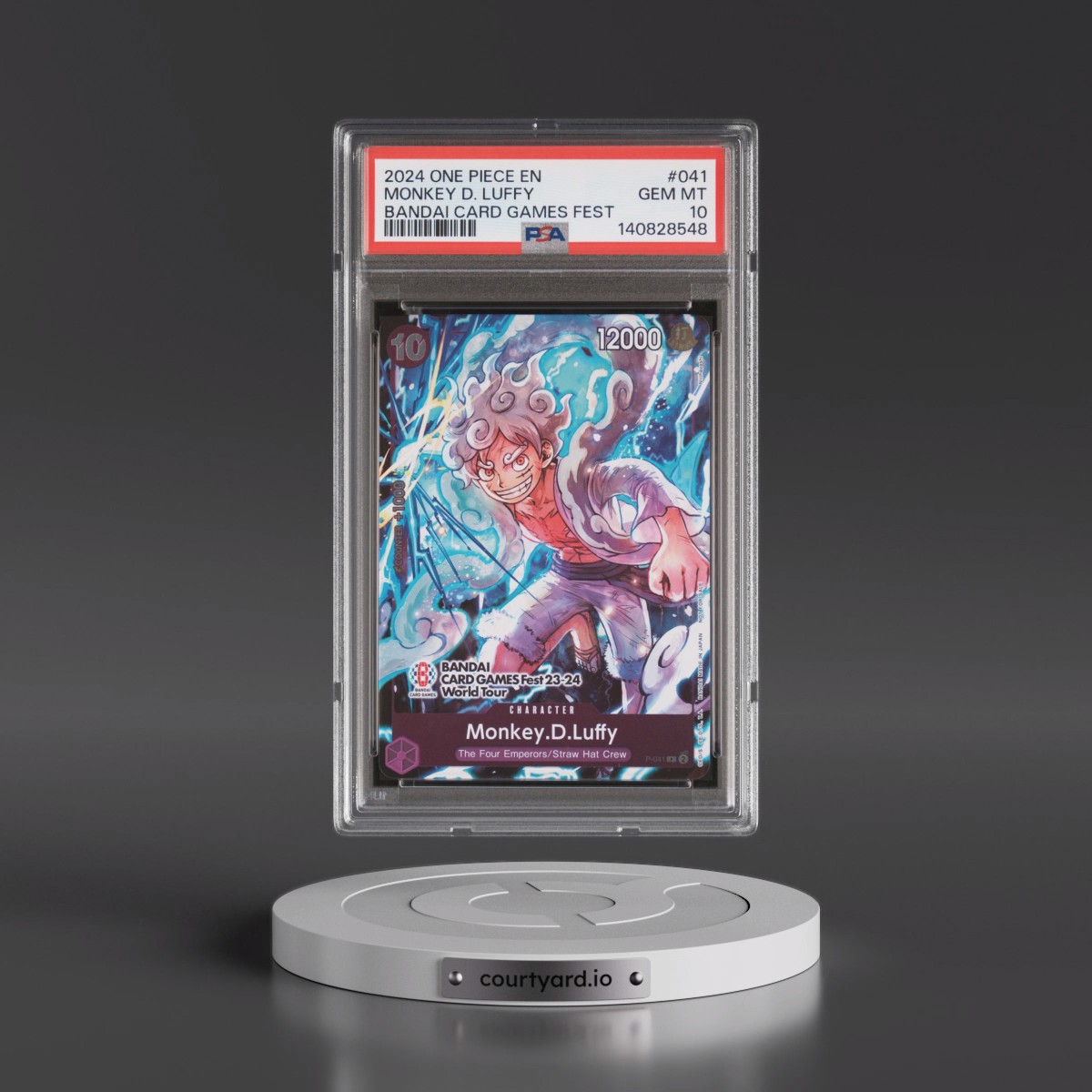 2024 One Piece Promos #041 Monkey D. Luffy - Bandai Card Game Fest (PSA 10 GEM MINT)