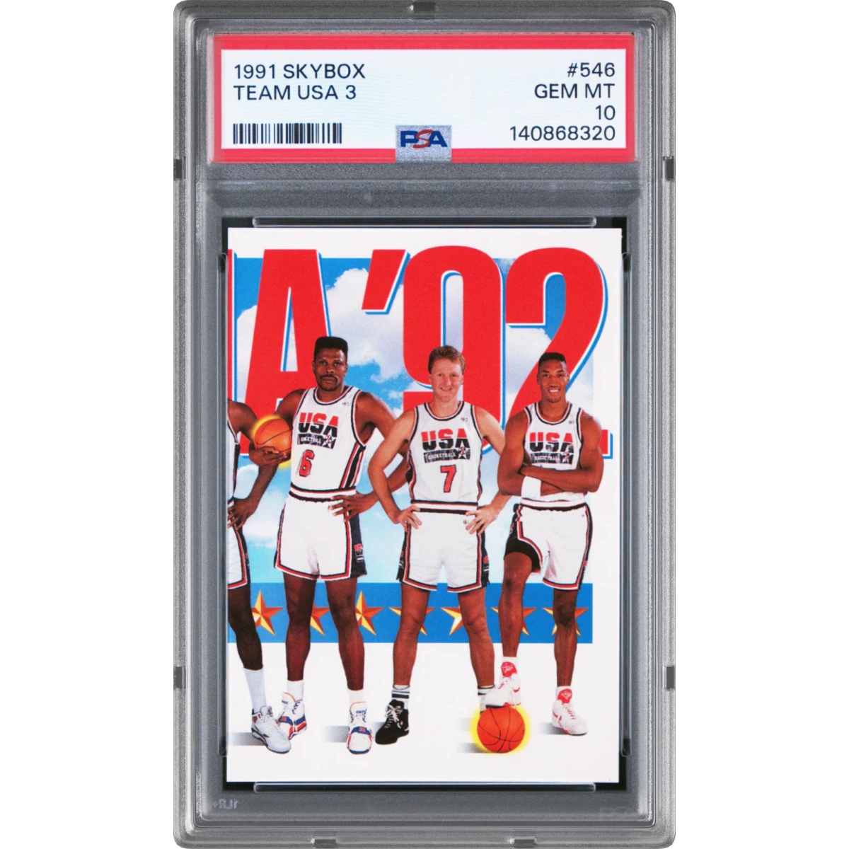 1991 Skybox #546 Team USA 3 (PSA 10 GEM MINT)