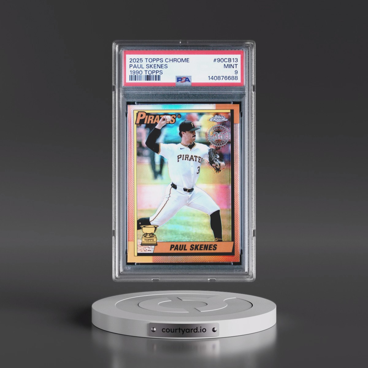 2025 Topps Chrome 1990 Topps #90CB13 Paul Skenes (PSA 9 MINT)