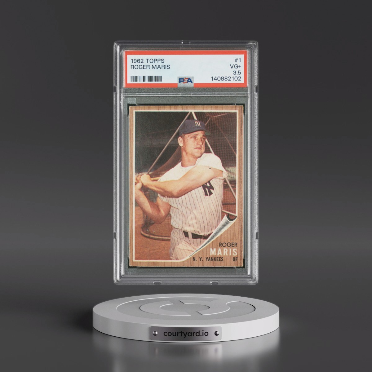 1962 Topps #1 Roger Maris (PSA 3.5 VG+)