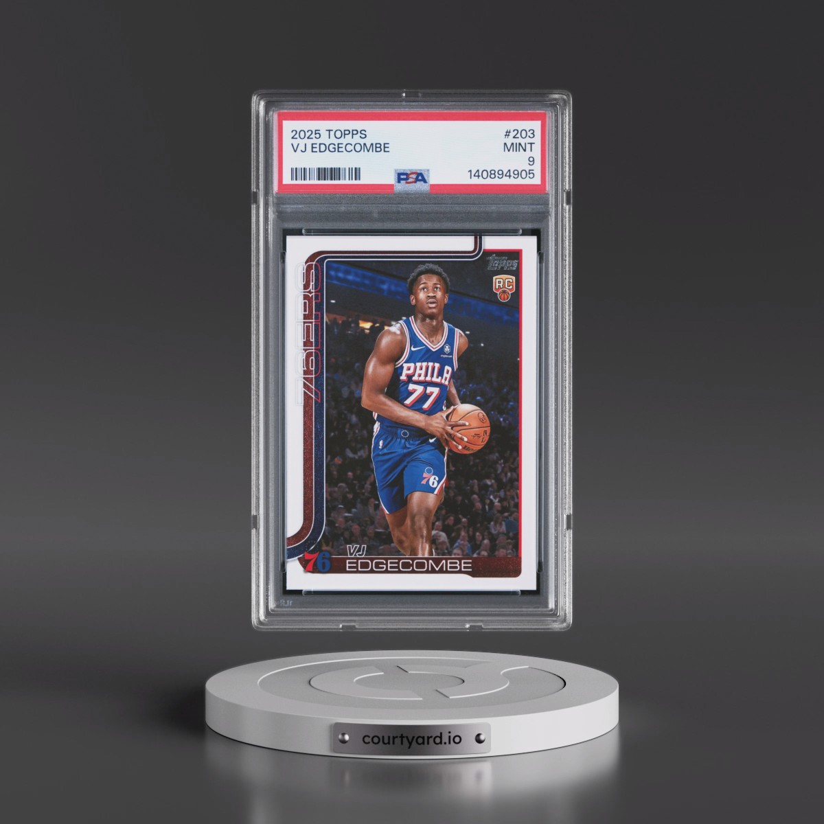 2025 Topps #203 VJ Edgecombe (PSA 9 MINT)