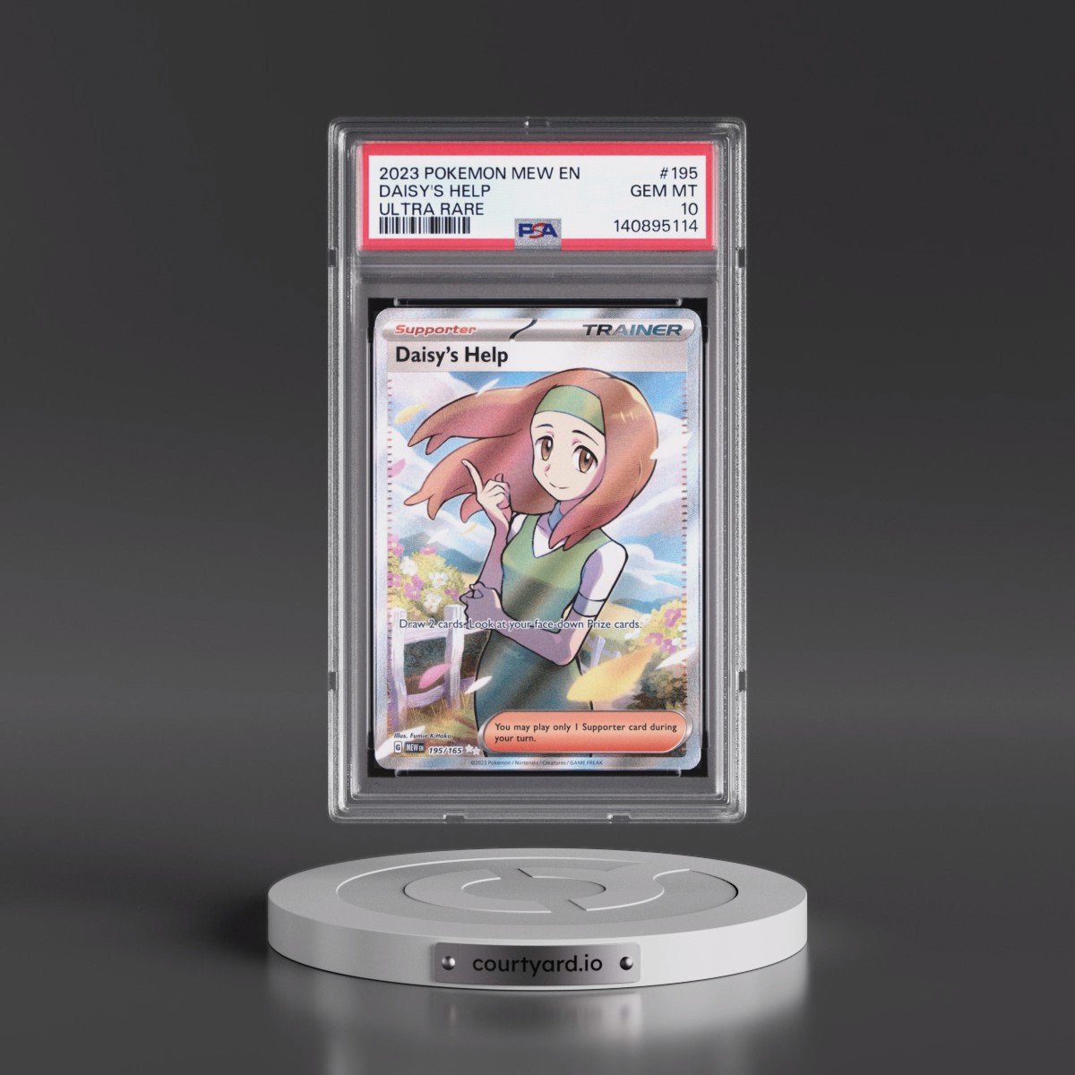 2023 Pokémon Mew EN-151 #195 Daisy's Help - Ultra Rare (PSA 10 GEM MINT)