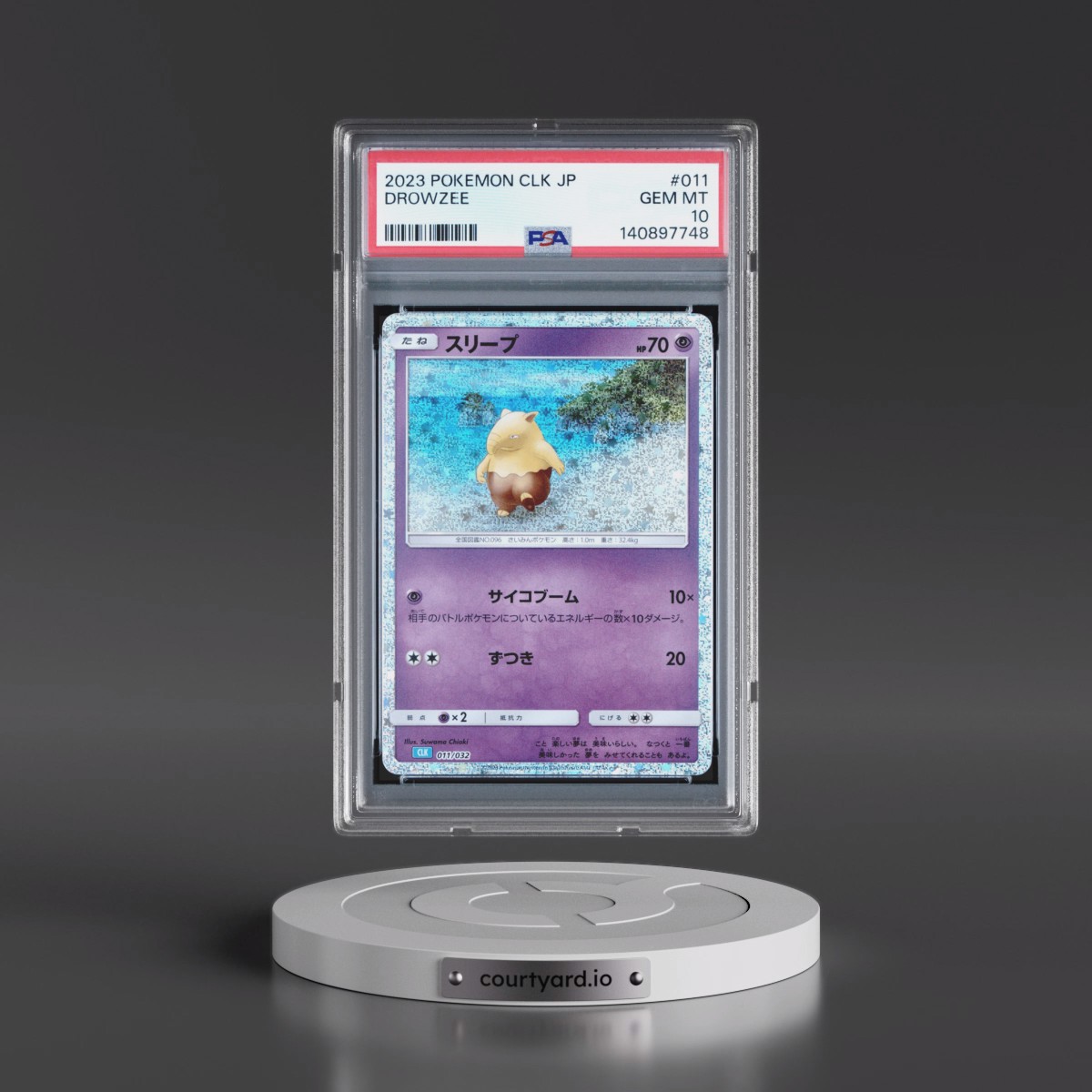 2023 Pokémon Clk-Trading Card Game Classic Blastoise & Suicune EX Deck #011 Drowzee (PSA 10 GEM MINT)