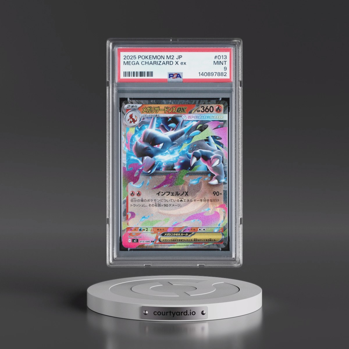 2025 Pokémon M2-Inferno X Mega Charizard X EX - Holo #013 PSA 9