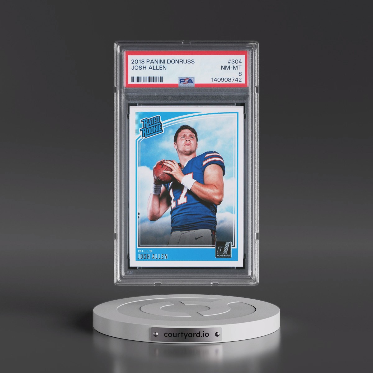 2018 Panini Donruss #304 Josh Allen (PSA 8 NM-MT)