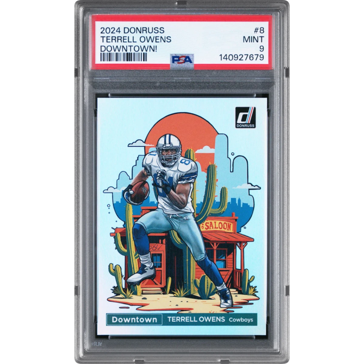2024 Panini Donruss Downtown! #8 Terrell Owens (PSA 9 MINT)