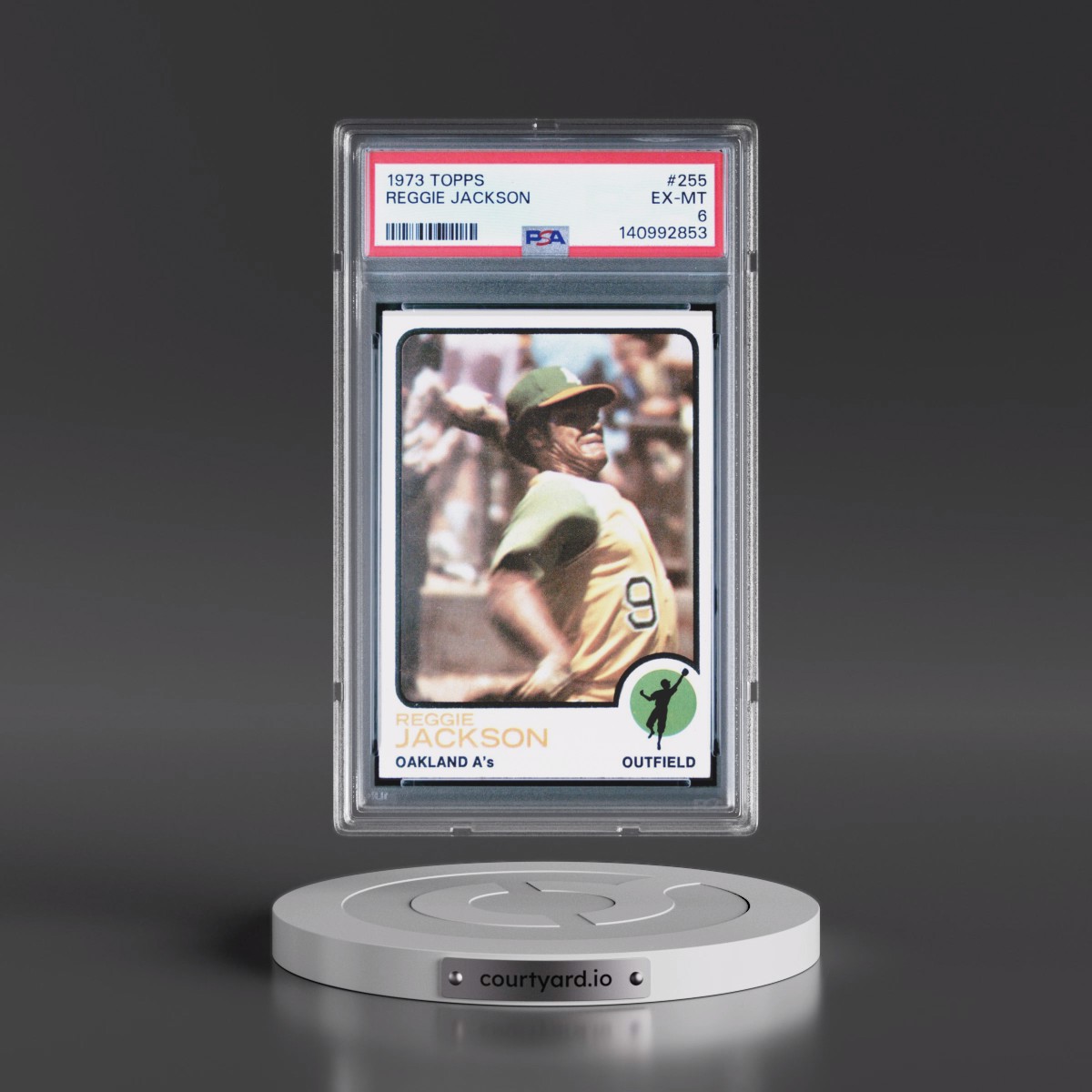 1973 Topps #255 Reggie Jackson (PSA 6 EX-MT)