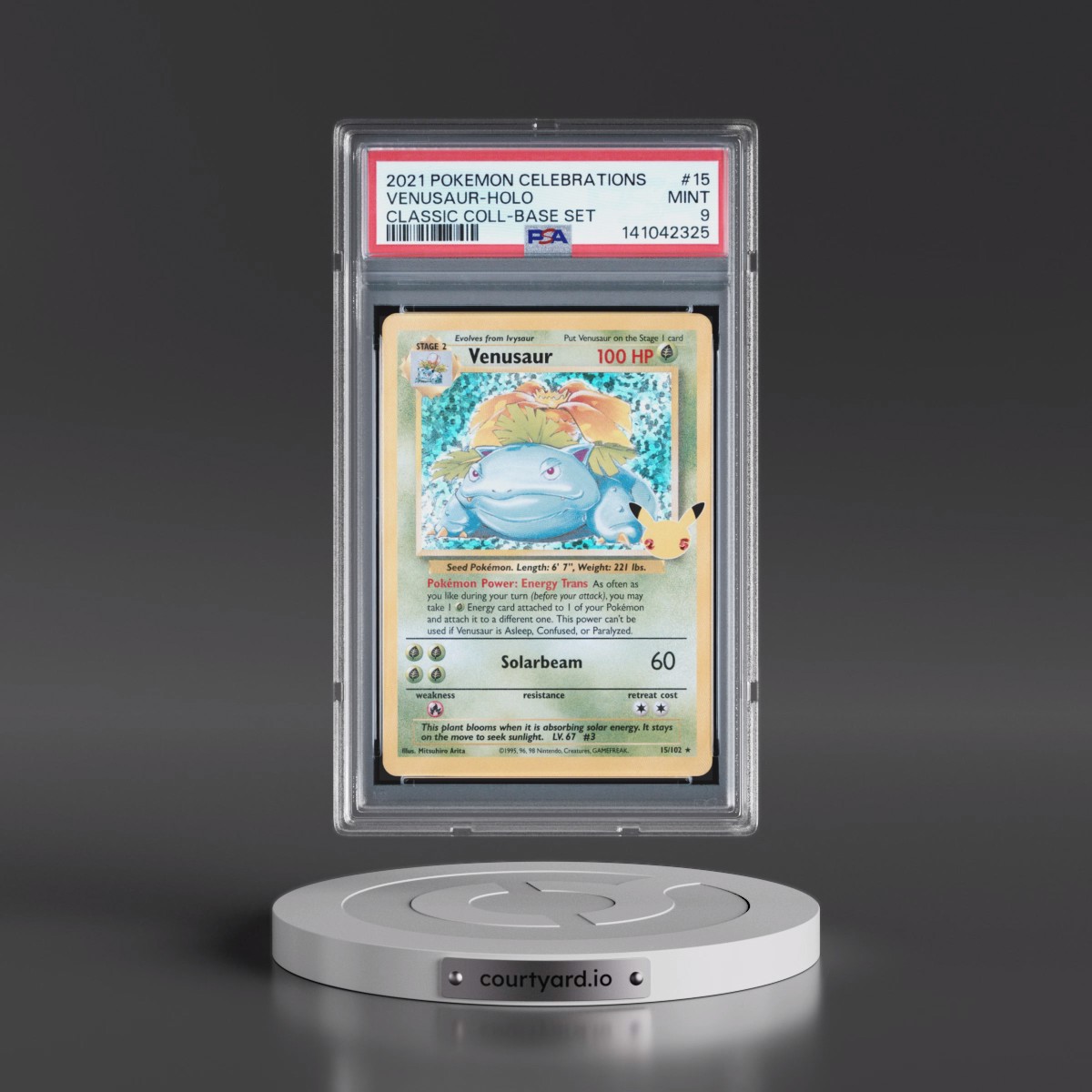 2021 Pokémon Celebrations Classic Collection #15 Venusaur - Holo (PSA 9 MINT)
