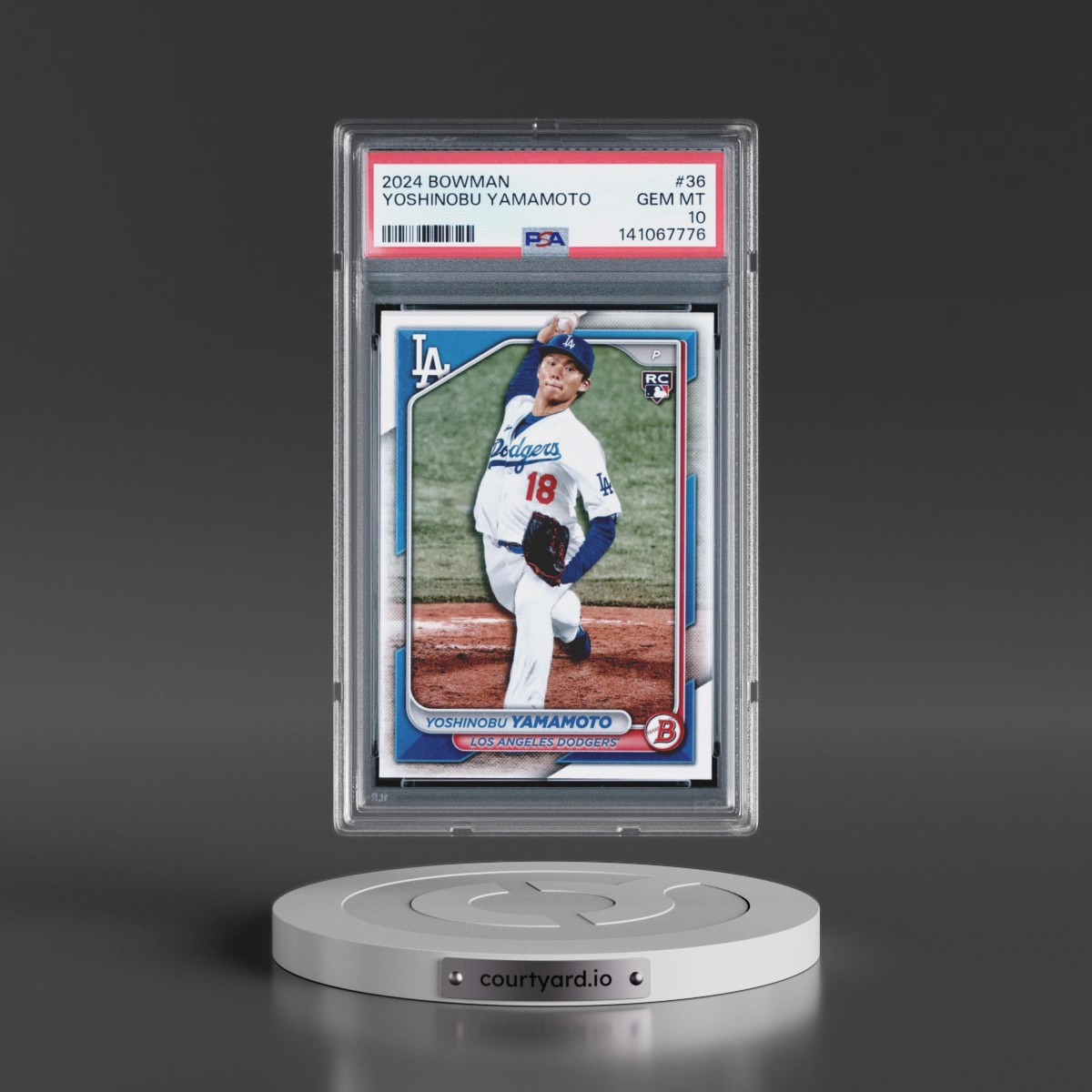 2024 Bowman #36 Yoshinobu Yamamoto (PSA 10 GEM MINT)