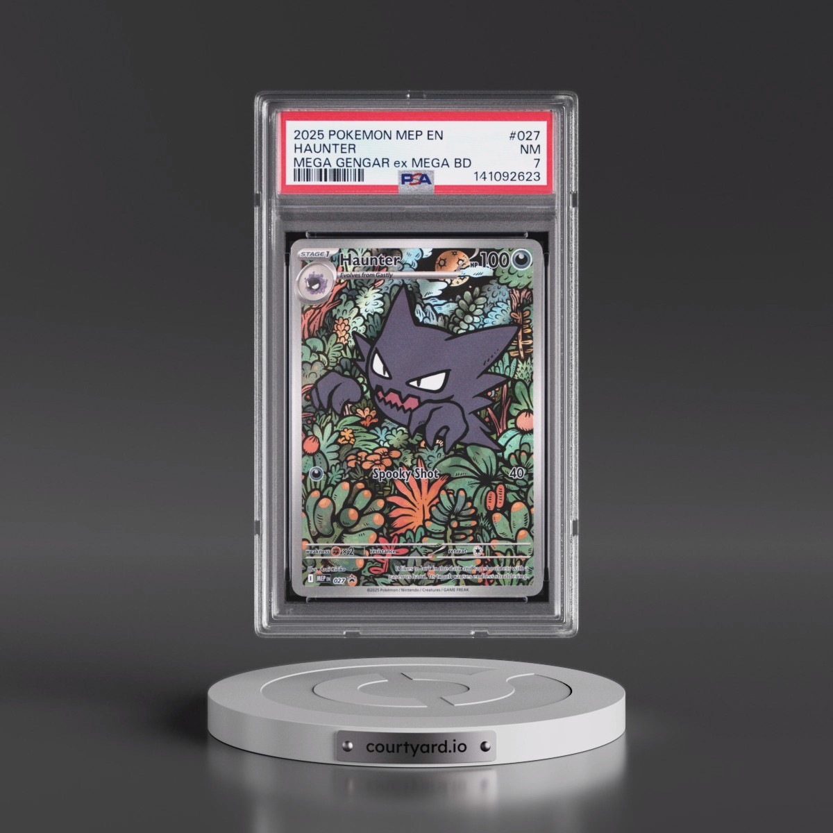 2025 Pokémon Mep EN-Me Black Star Promo #027 Haunter - Mega Gengar EX Mega Battle Deck (PSA 7 NM)
