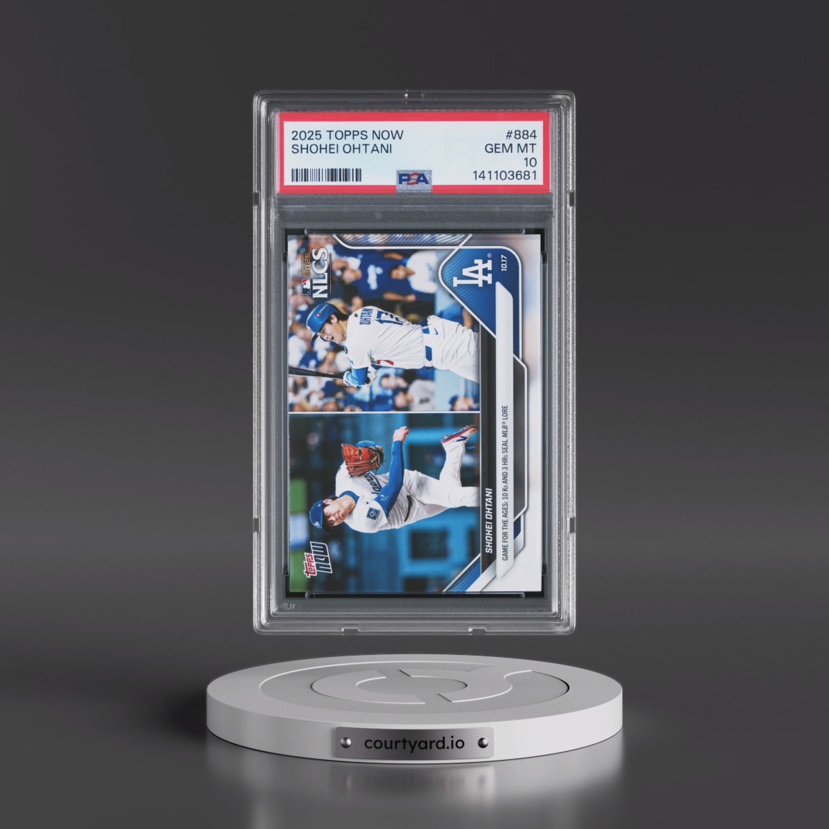 2025 Topps Now #884 Shohei Ohtani (PSA 10 GEM MINT)