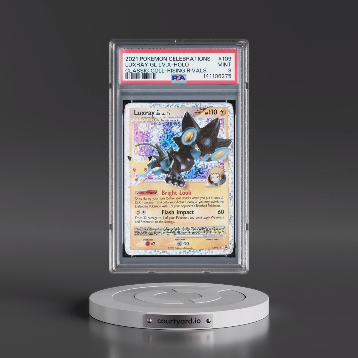 2021 Pokémon Celebrations Classic Collection #109 Luxray GL LV.X - Holo (PSA 9 MINT)
