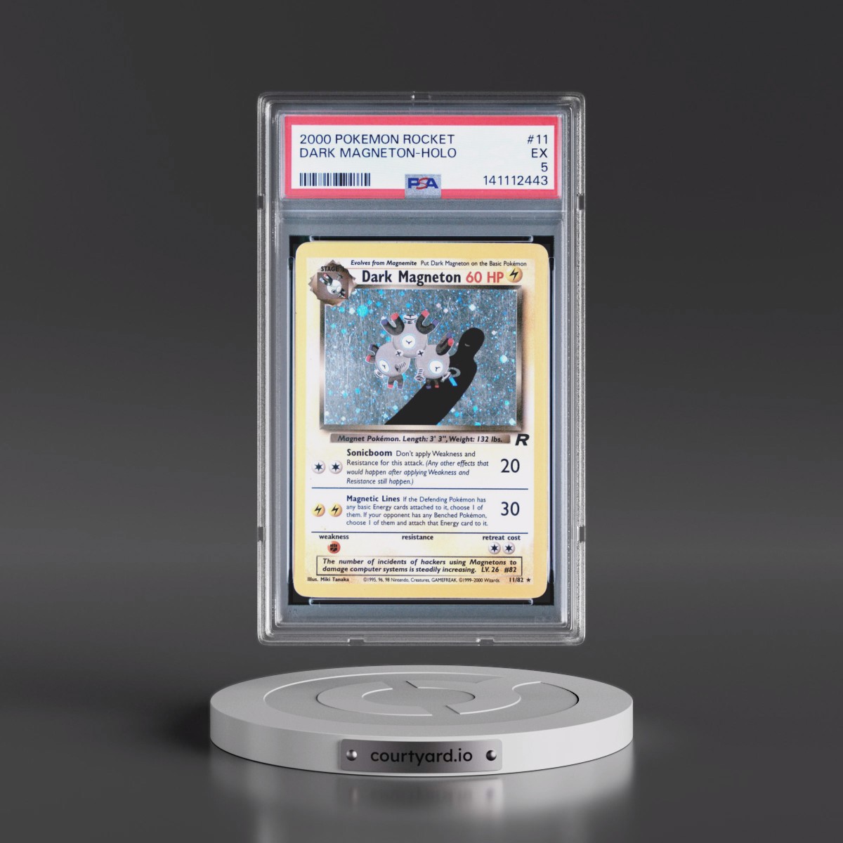 2000 Pokémon Rocket #11 Dark Magneton - Holo (PSA 5 EX)