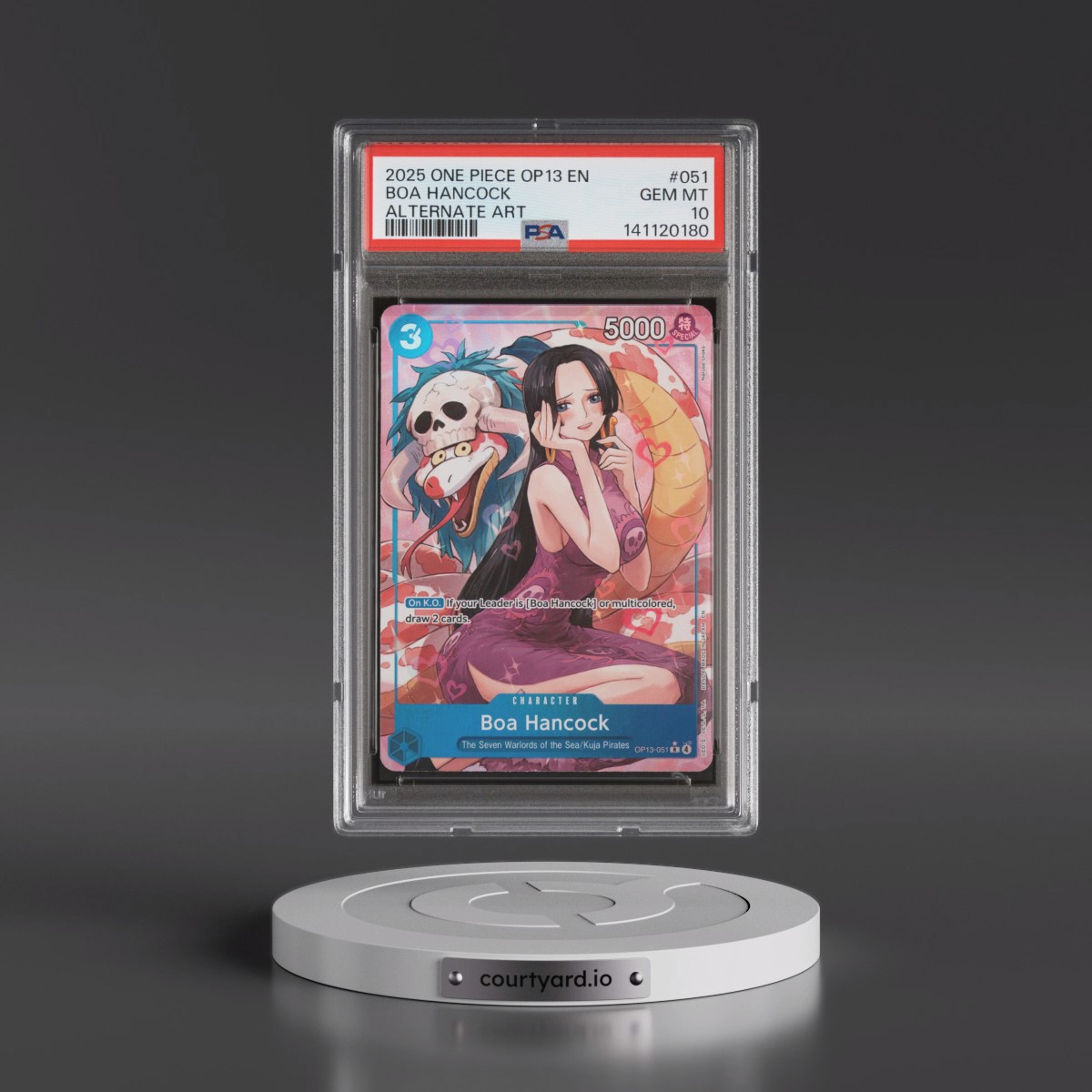2025 One Piece OP13-Carrying on His Will #051 Boa Hancock - Alternate Art (PSA 10 GEM MINT)