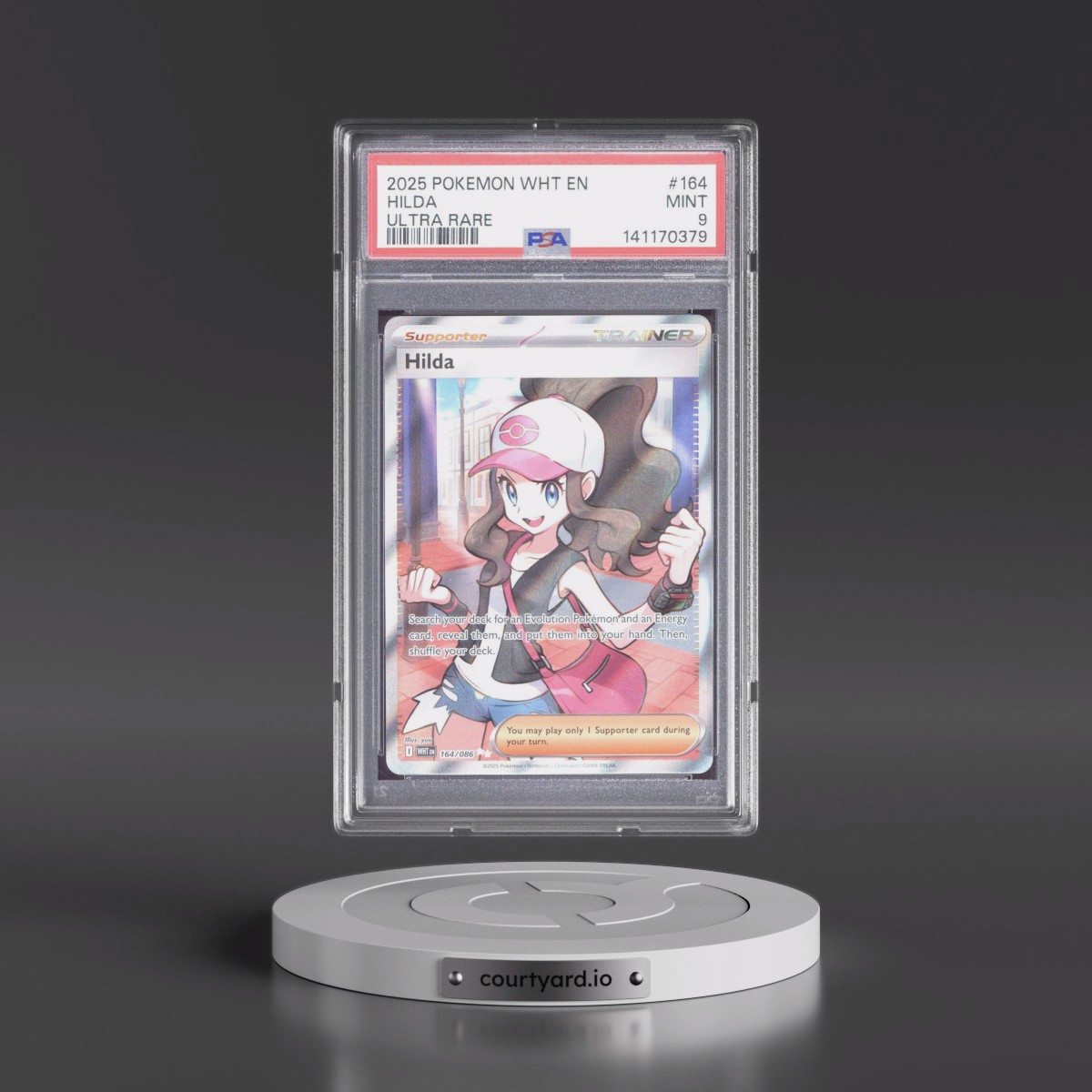 2025 Pokémon Wht EN-White Flare #164 Hilda - Ultra Rare (PSA 9 MINT)