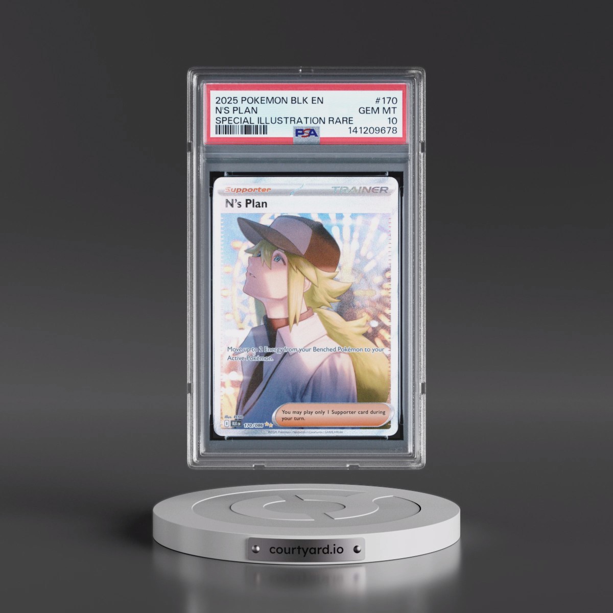 2025 Pokémon Blk EN-Black Bolt #170 N's Plan - Special Illustration Rare (PSA 10 GEM MINT)