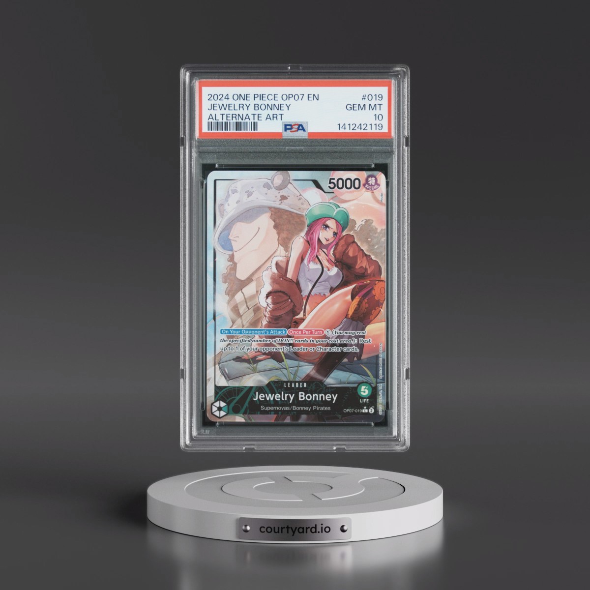 2024 One Piece 500 Years in the Future #019 Jewelry Bonney - Alternate Art (PSA 10 GEM MINT)