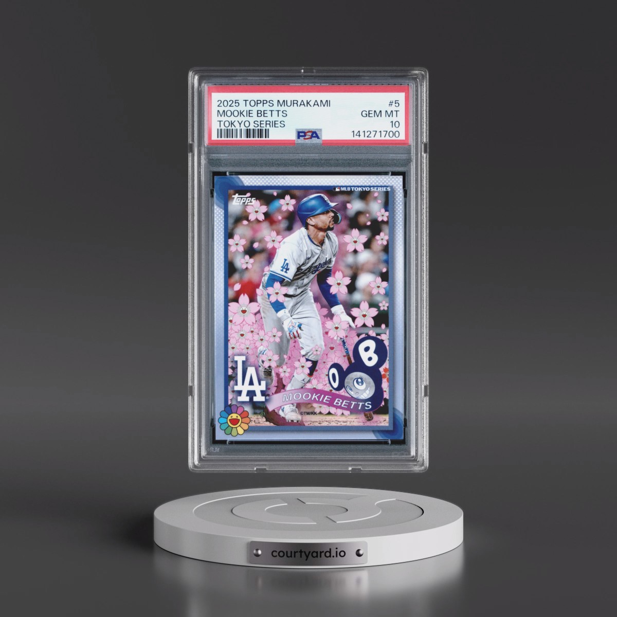 2025 Topps Takashi Murakami + MLB World Tour Tokyo Series #5 Mookie Betts (PSA 10 GEM MINT)