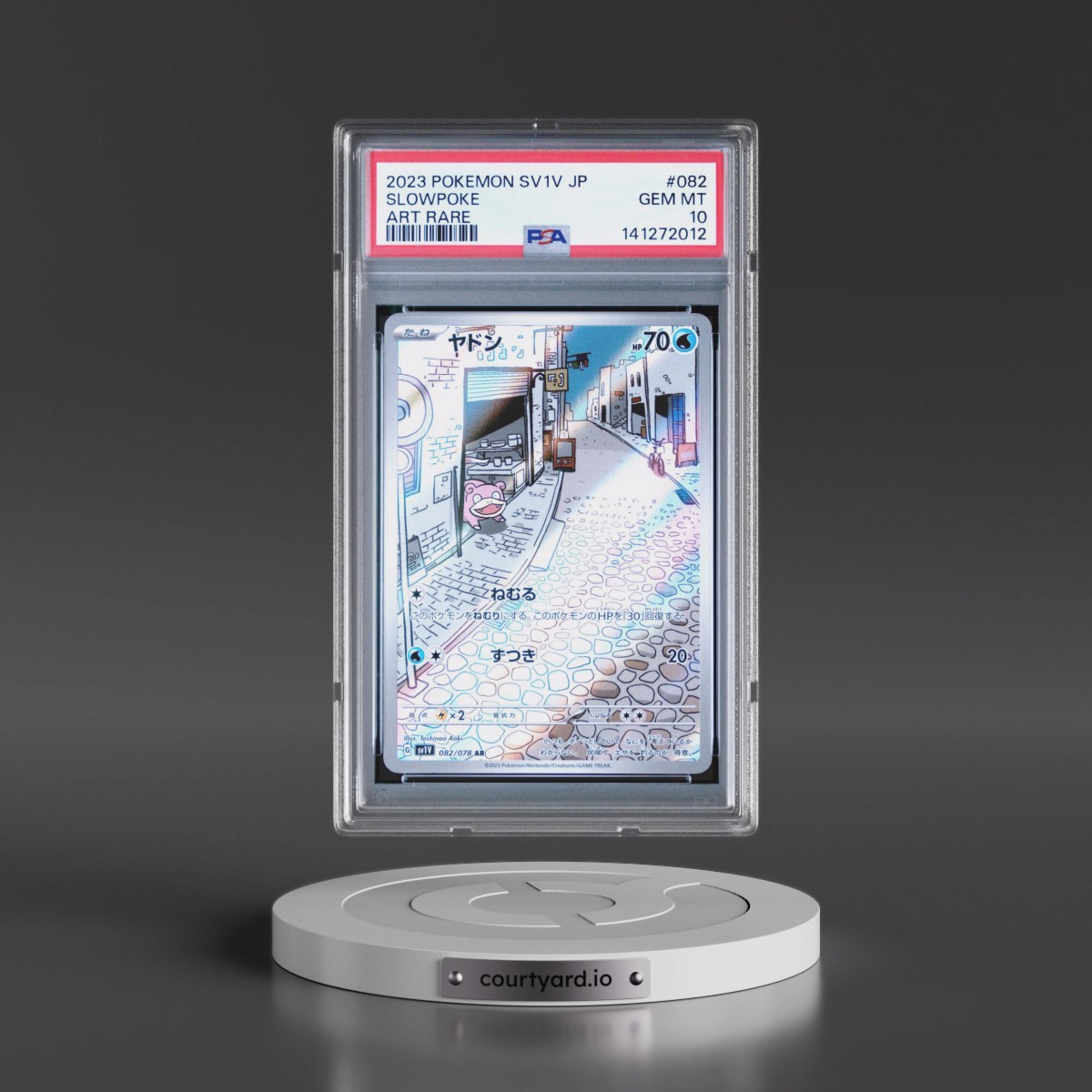 2023 Pokémon Sv1v-Violet EX #082 Slowpoke - Art Rare (PSA 10 GEM MINT)