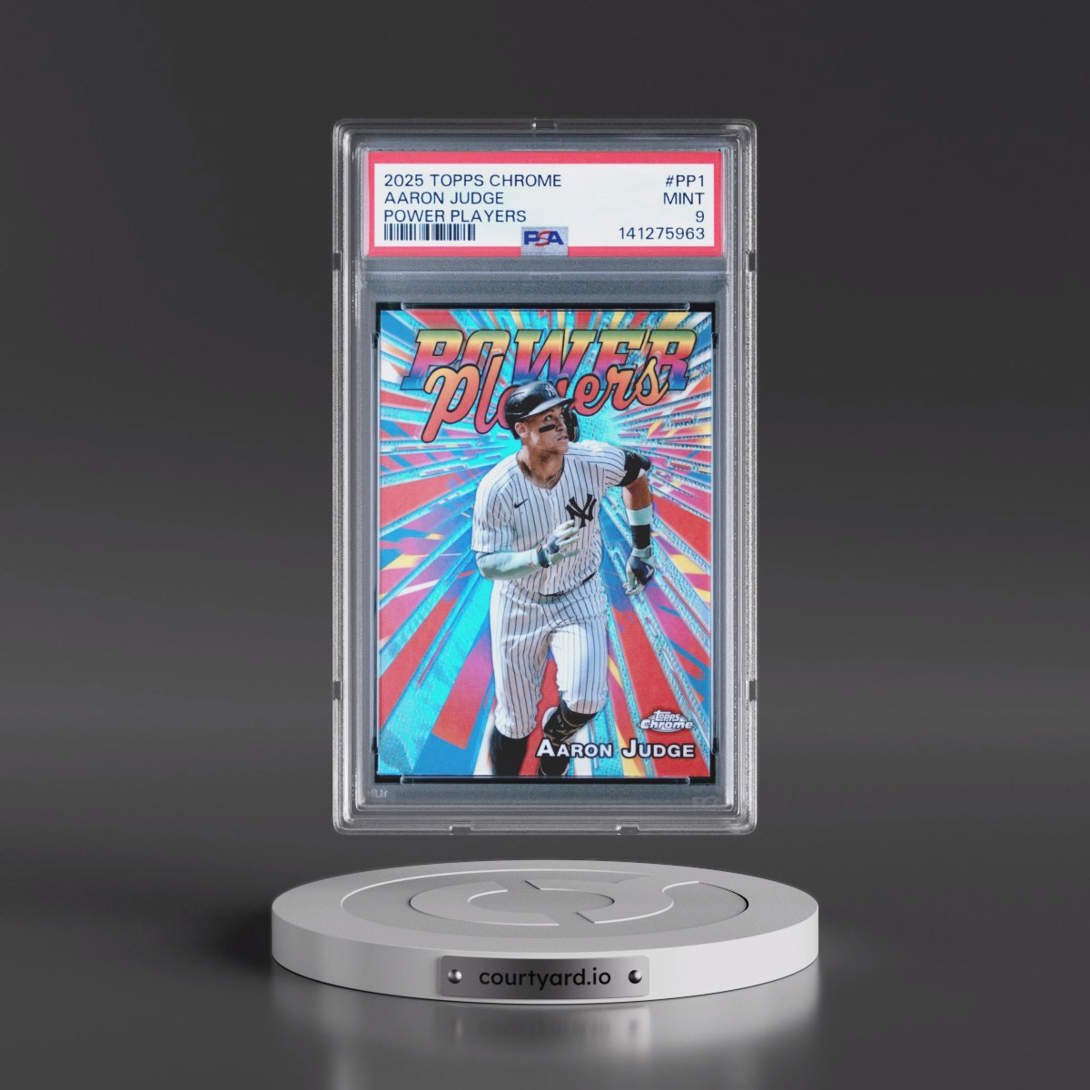 2025 Topps Chrome Power Players #PP1 Aaron Judge (PSA 9 MINT)