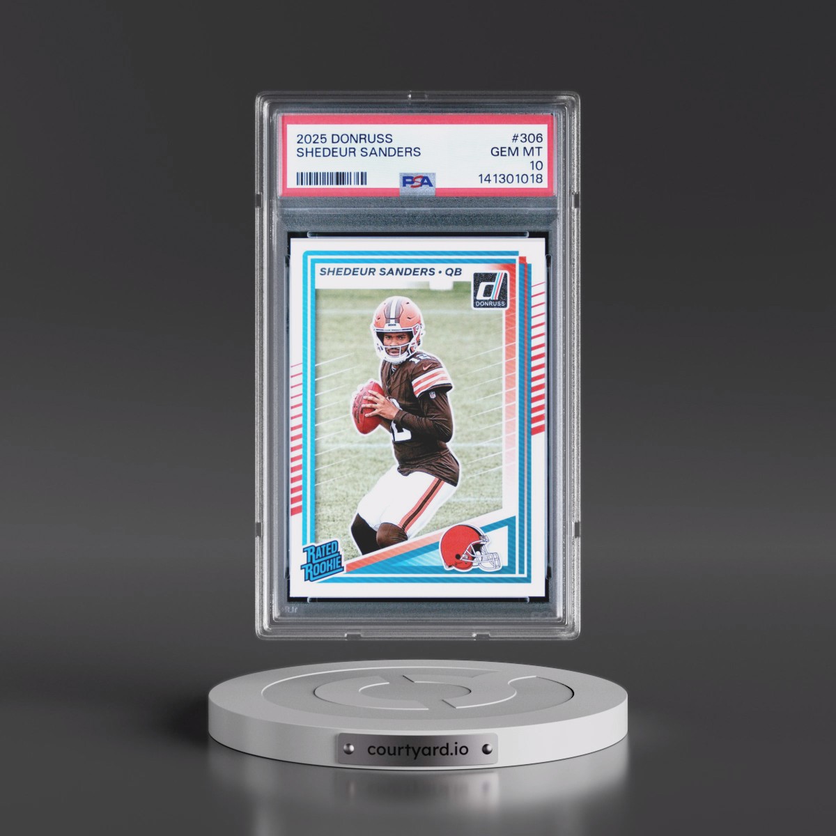 2025 Panini Donruss #306 Shedeur Sanders (PSA 10 GEM MINT)