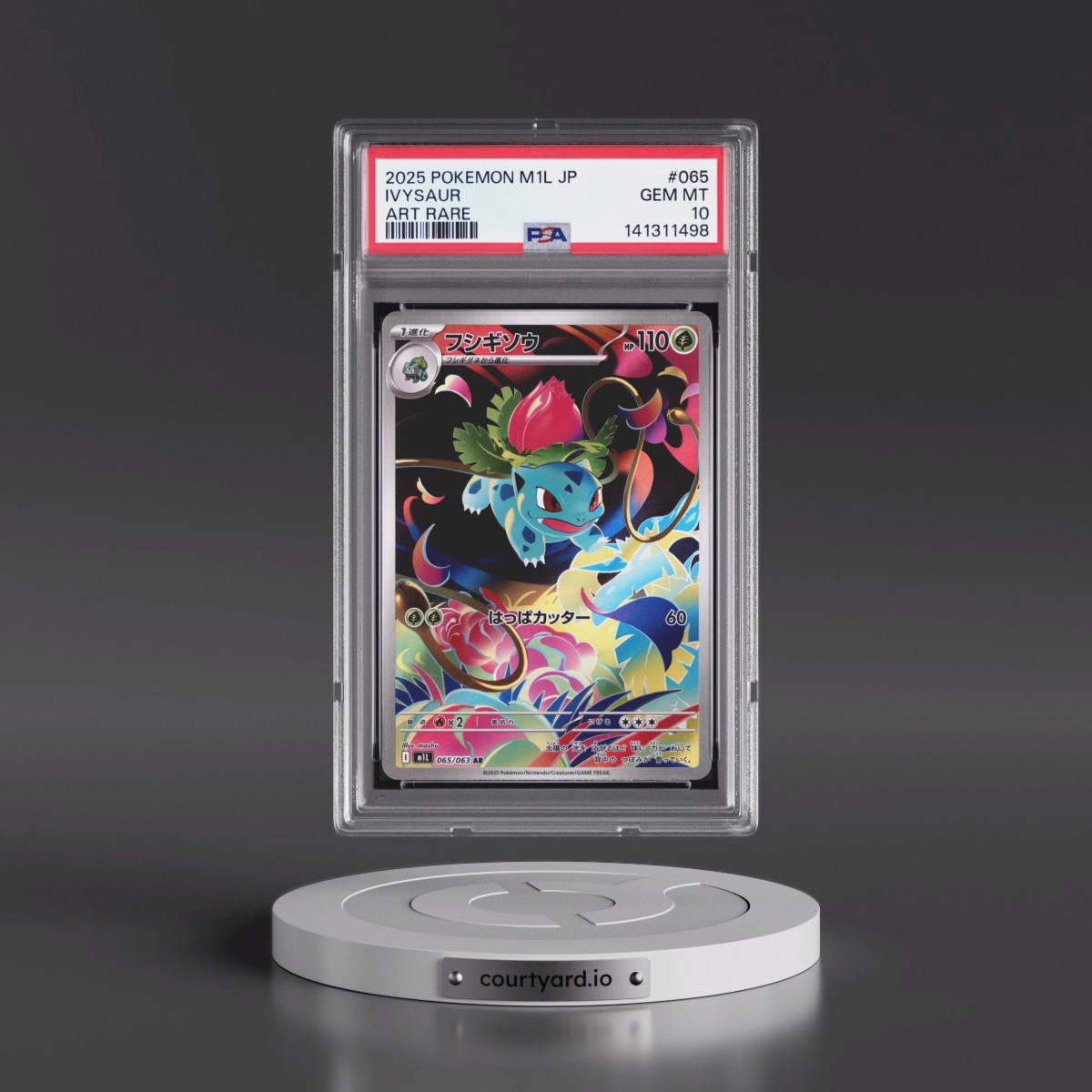 2025 Pokémon M1l-Mega Brave #065 Ivysaur - Art Rare (PSA 10 GEM MINT)
