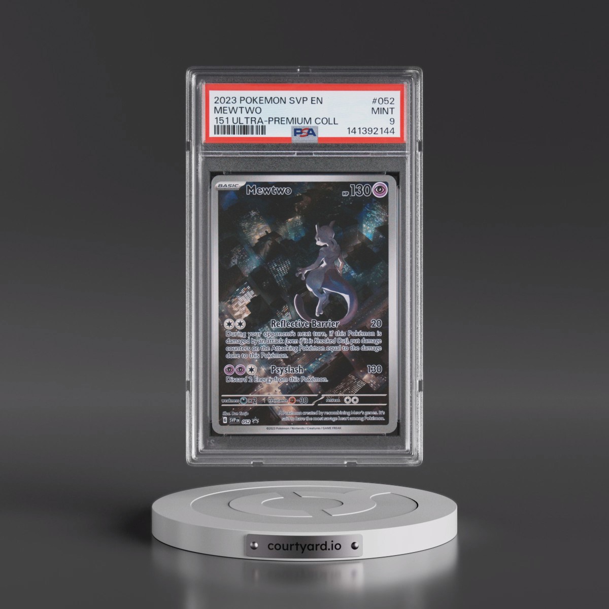 2023 Pokémon Svp EN-SV Black Star Promo #052 Mewtwo - 151 Ultra-Premium Collection (PSA 9 MINT)