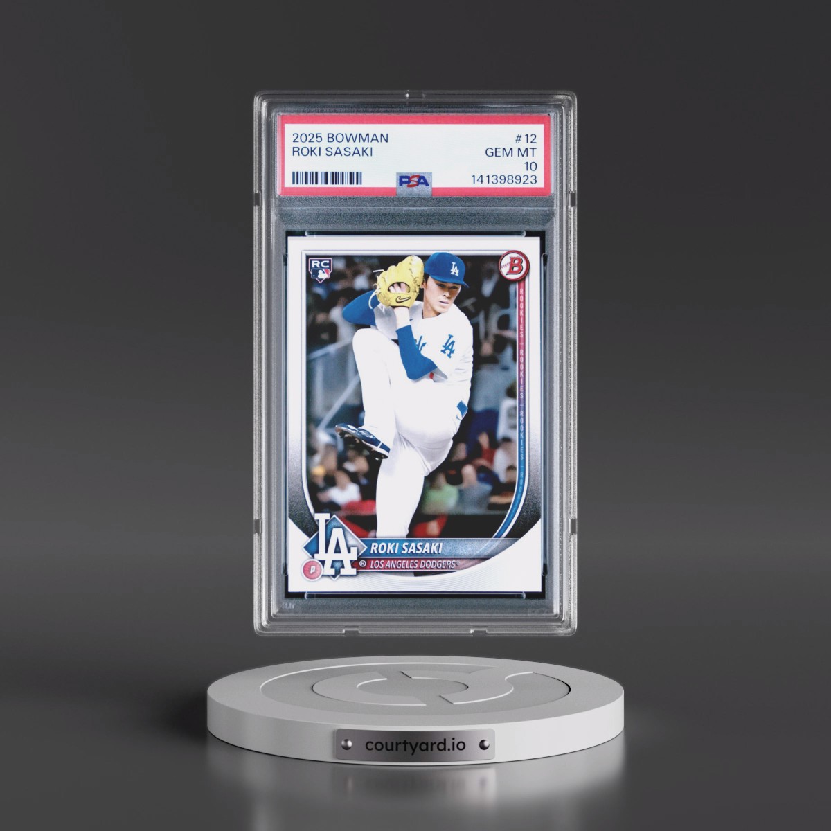 2025 Bowman #12 Roki Sasaki (PSA 10 GEM MINT)